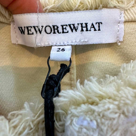 WeWoreWhat High Waist Frayed Straight Leg Jeans - Picture 11 of 14